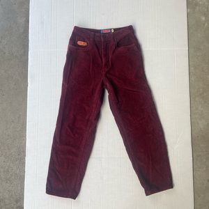 Emprye Burgundy Corduroy Pants Size 28